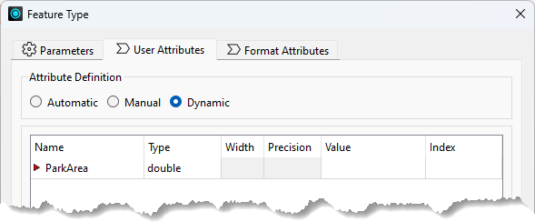 Adding a new static attribute to a dynamic feature type